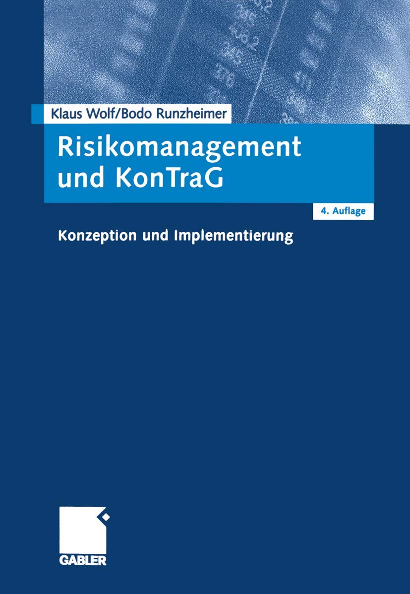 Product Image: Risikomanagement und KonTraG: Konzeption und Implementierung