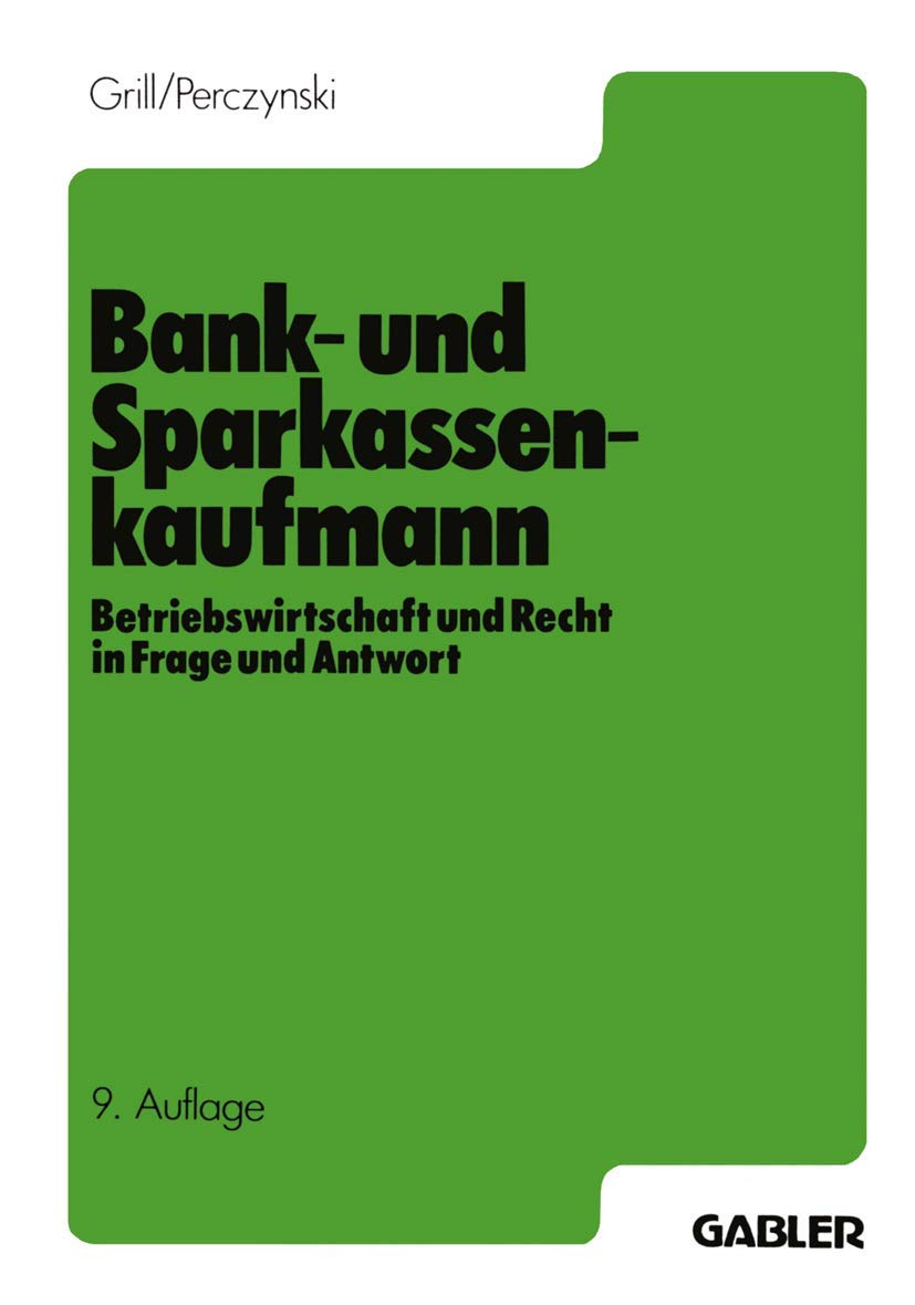 Der Bank- und Sparkassenkaufmann book