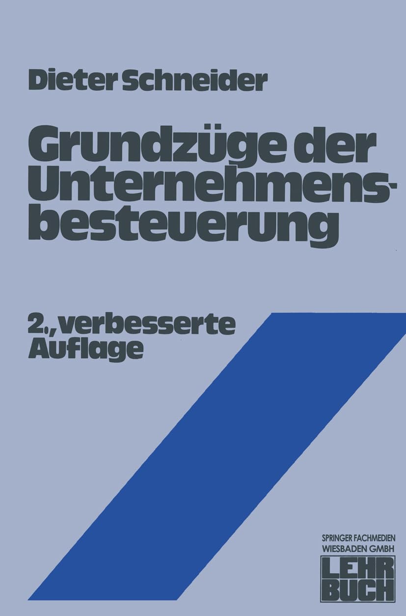 Grundzüge der Unternehmensbesteuerung Law