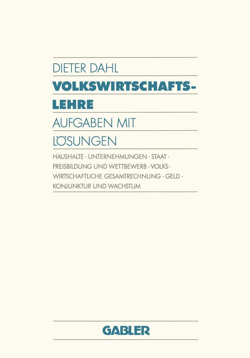 Volkswirtschaftslehre Law Books