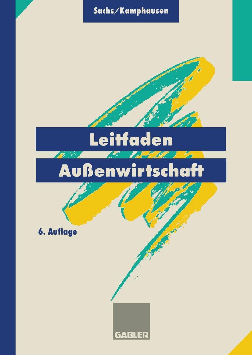 Leitfaden Außenwirtschaft Law