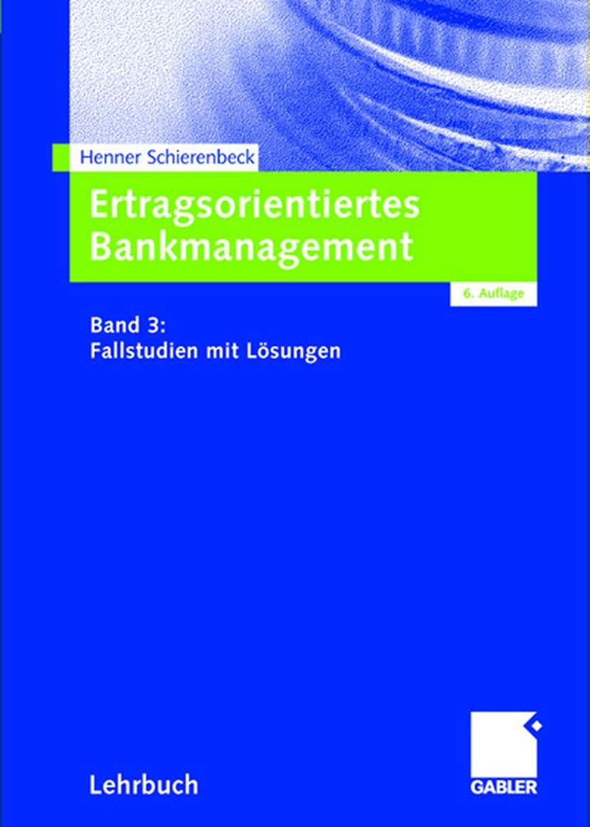 Ertragsorientiertes Bankmanagement Law
