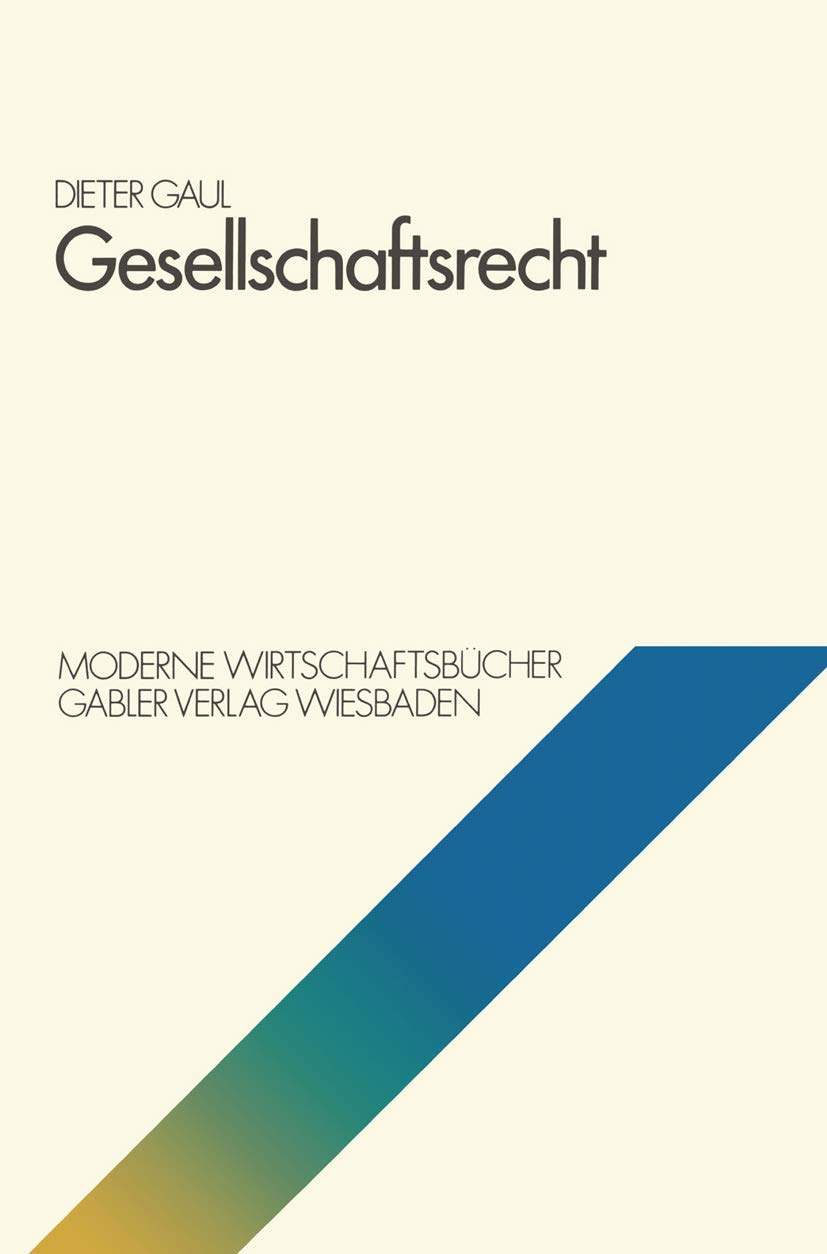 Gesellschaftsrecht Law Books