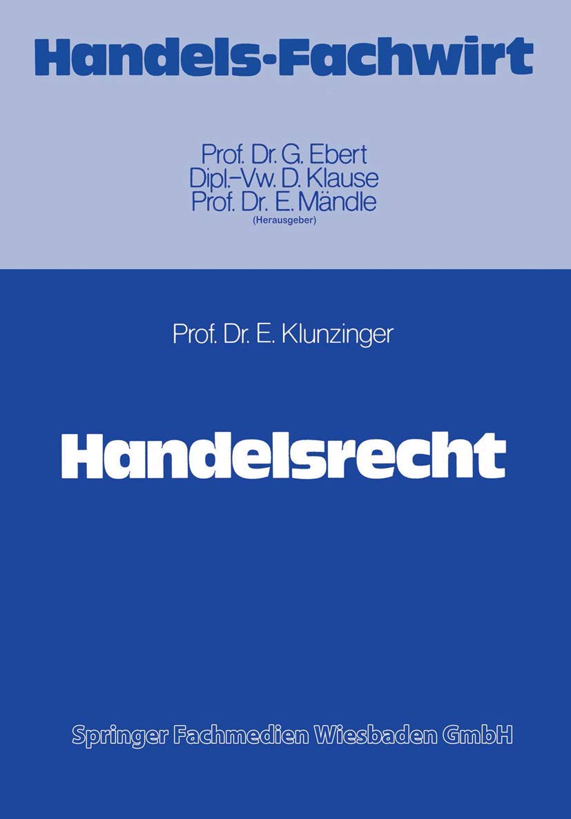 Handelsrecht (Industrie-Fachwirt) (German Edition) Law