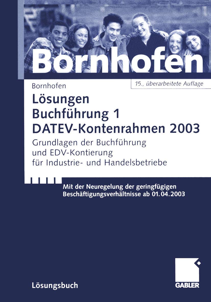 Lösungen Buchführung 1, DATEV-Kontenrahmen 2003 Law