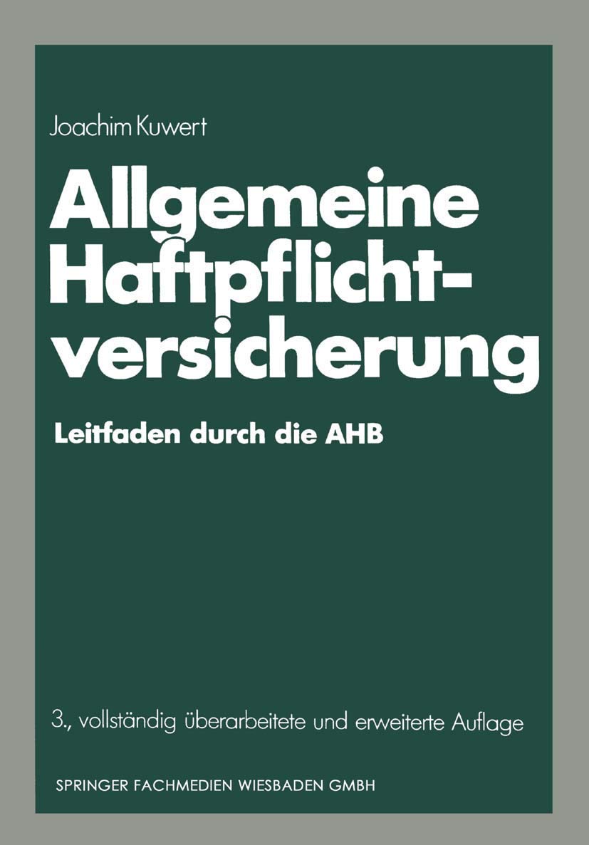 Allgemeine Haftpflichtversicherung Law