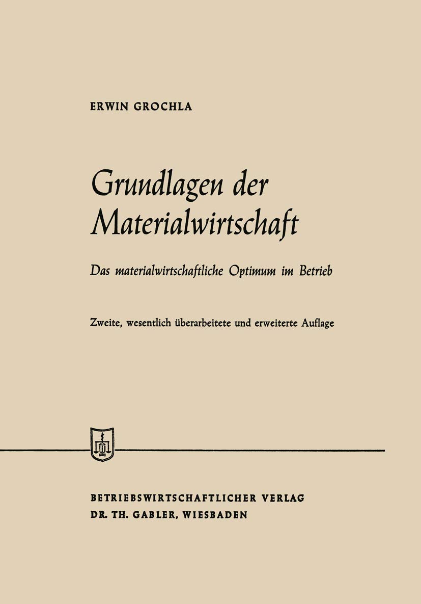 Grundlagen der Materialwirtschaft Law