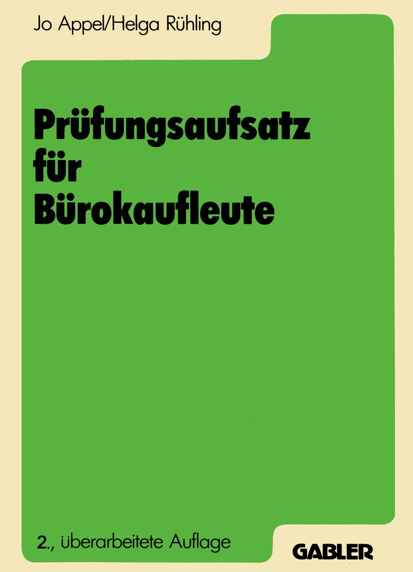 Prüfungsaufsatz für Bürokaufleute Law