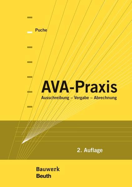 AVA-Praxis: Ausschreibung - Vergabe - Abrechnung (Bauwerk) Law