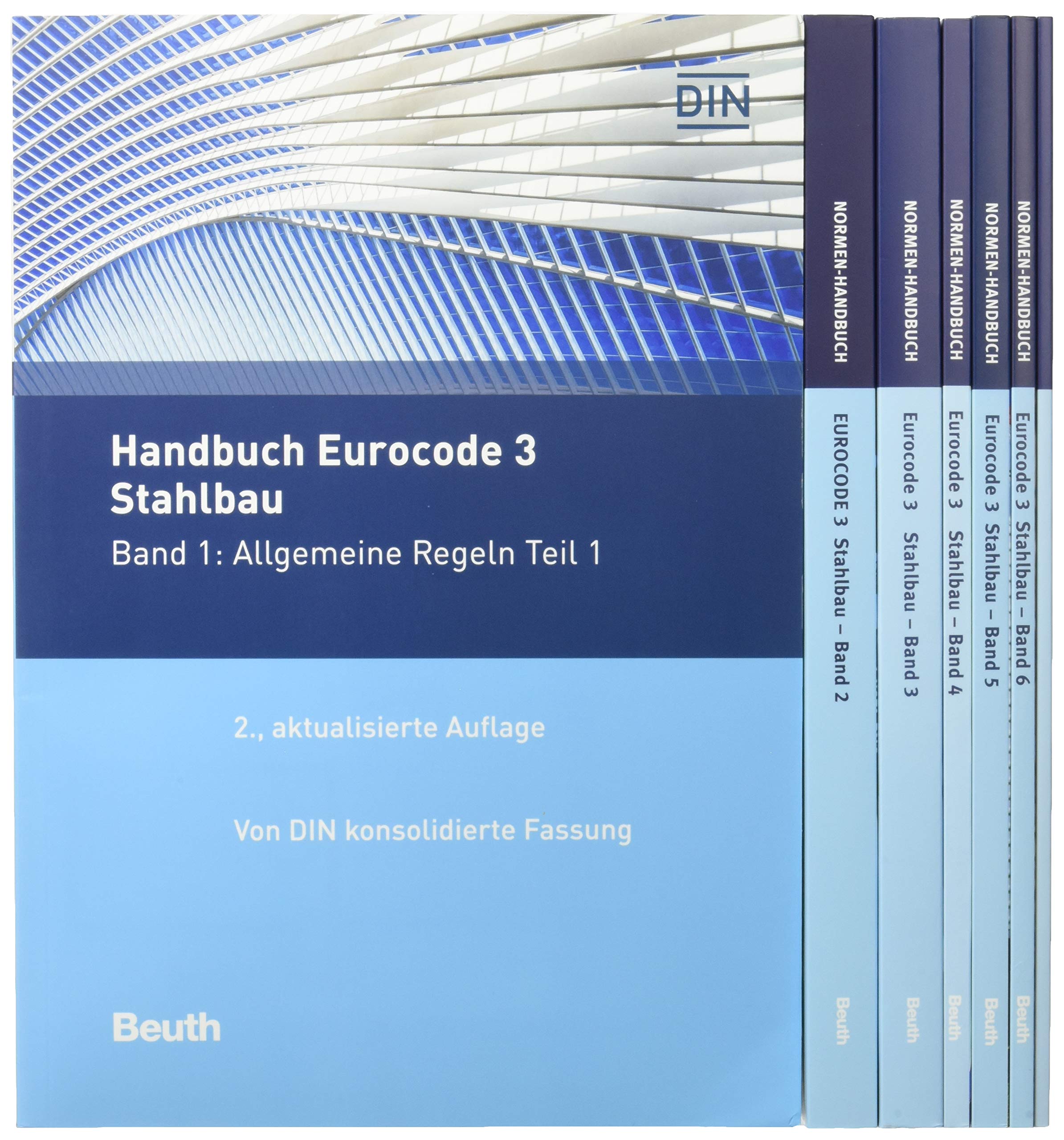 Handbuch Eurocode 3 - Stahlbau Band 1 bis Band 7: Paket mit allen 7 Bänden zum EC 3 Von DIN konsolidierte Fassung (Normen-Handbuch) Business & Technology
