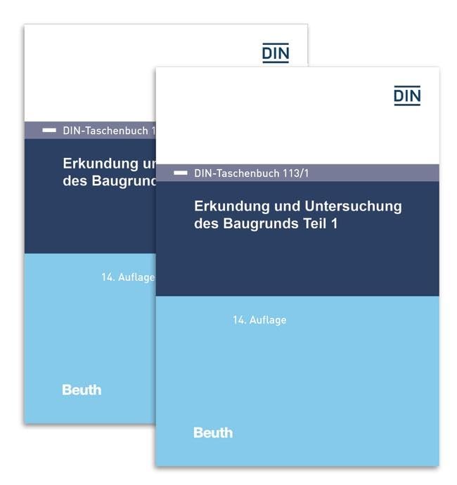 Erkundung und Untersuchung des Baugrunds: Paket DIN-Taschenbuch 113/1 und 113/2 Business & Technology