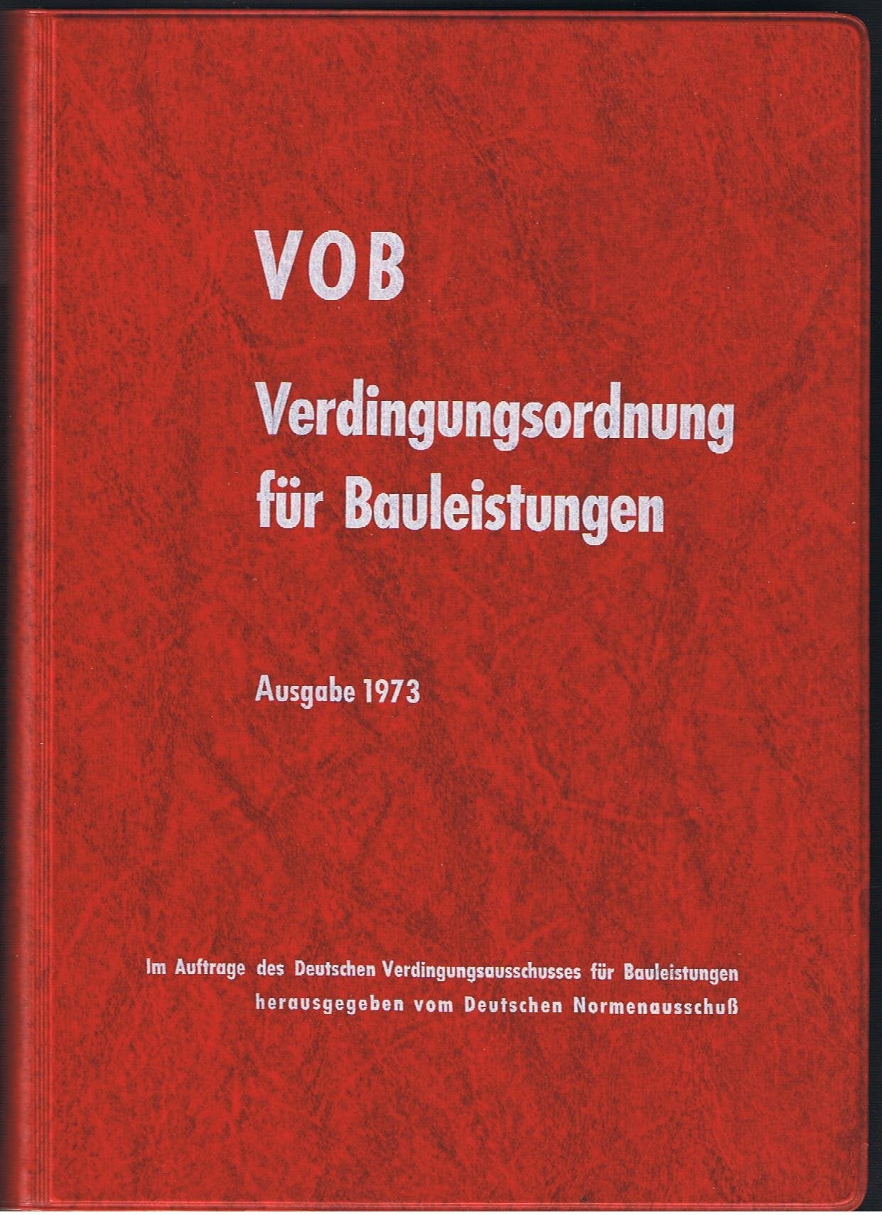 VOB, Verdingungsordnung für Bauleistungen Contemporary literature