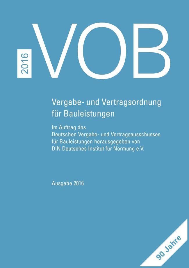 VOB 2016 Gesamtausgabe Law