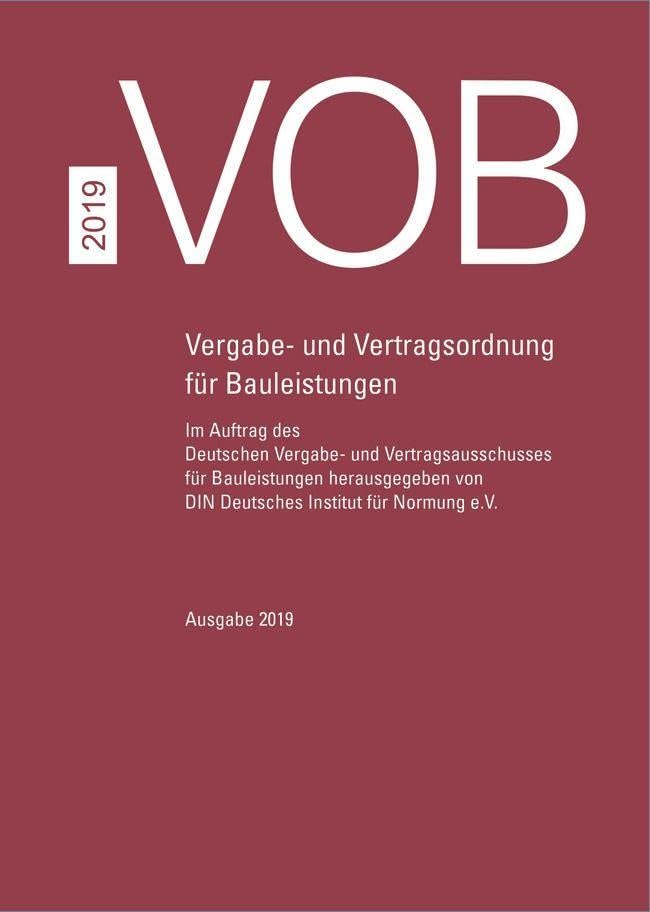 VOB Gesamtausgabe 2019 Law