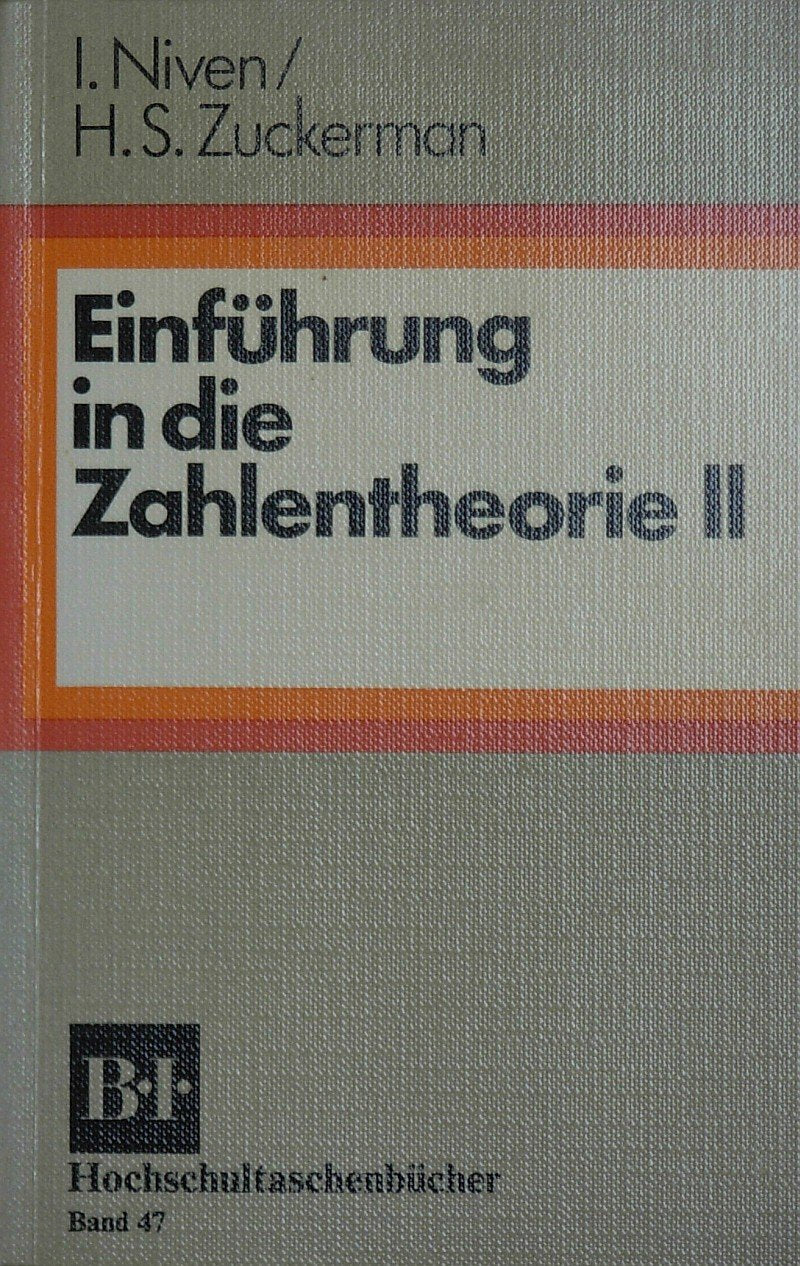 Einführung in die Zahlentheorie Books