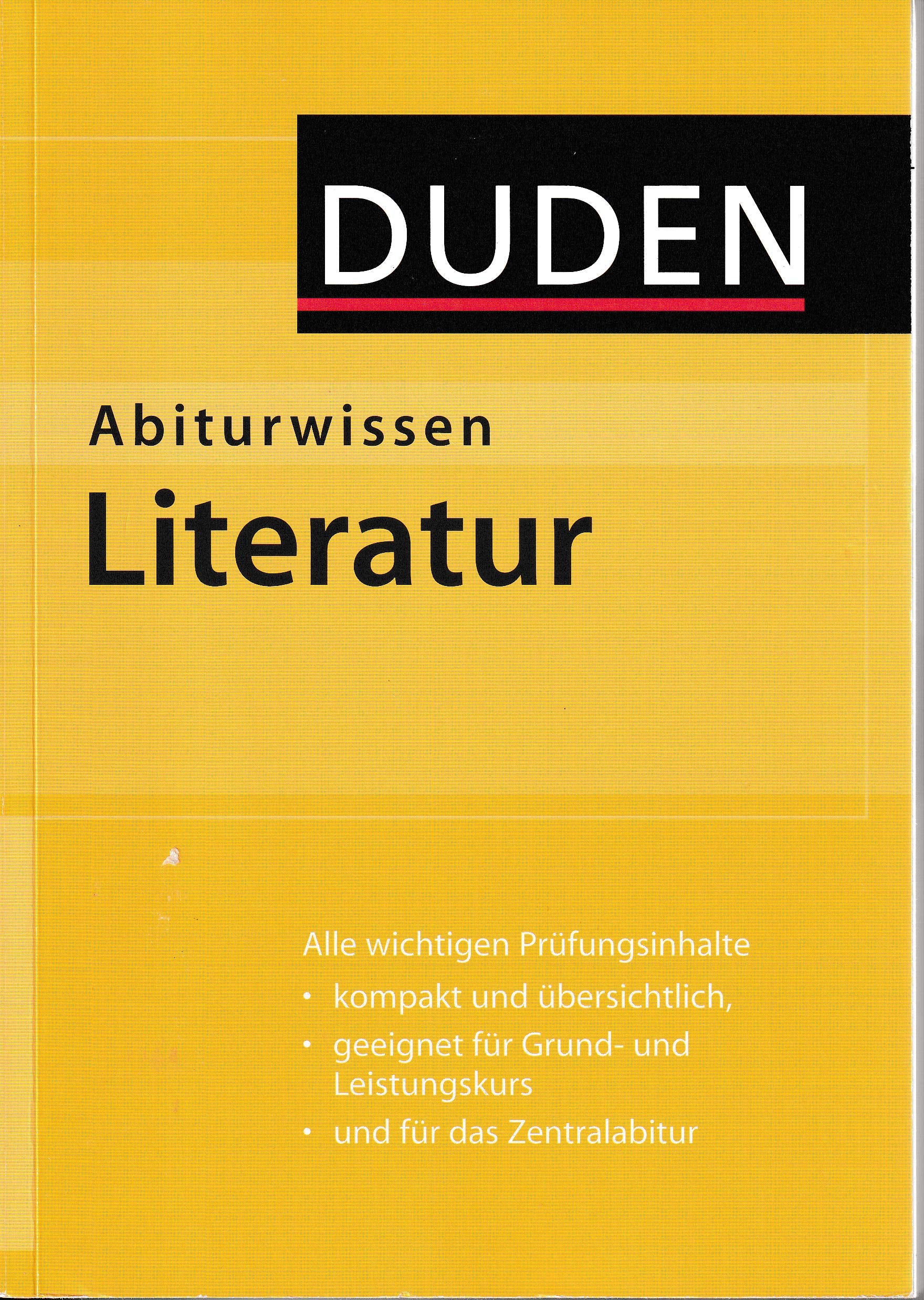 Duden Abiturwissen Literatur (Duden Abiturwissen) Books
