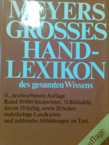 Meyers großes Hand-Lexikon des gesamten Wissens Learning & Reference