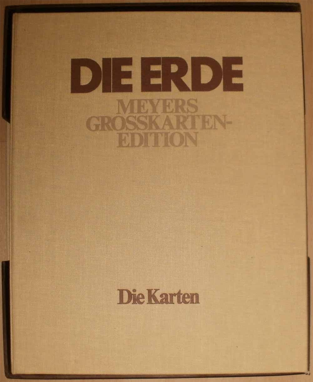 DIE ERDE - Meyers Großkarten-Edition : 2 Teilbände Books