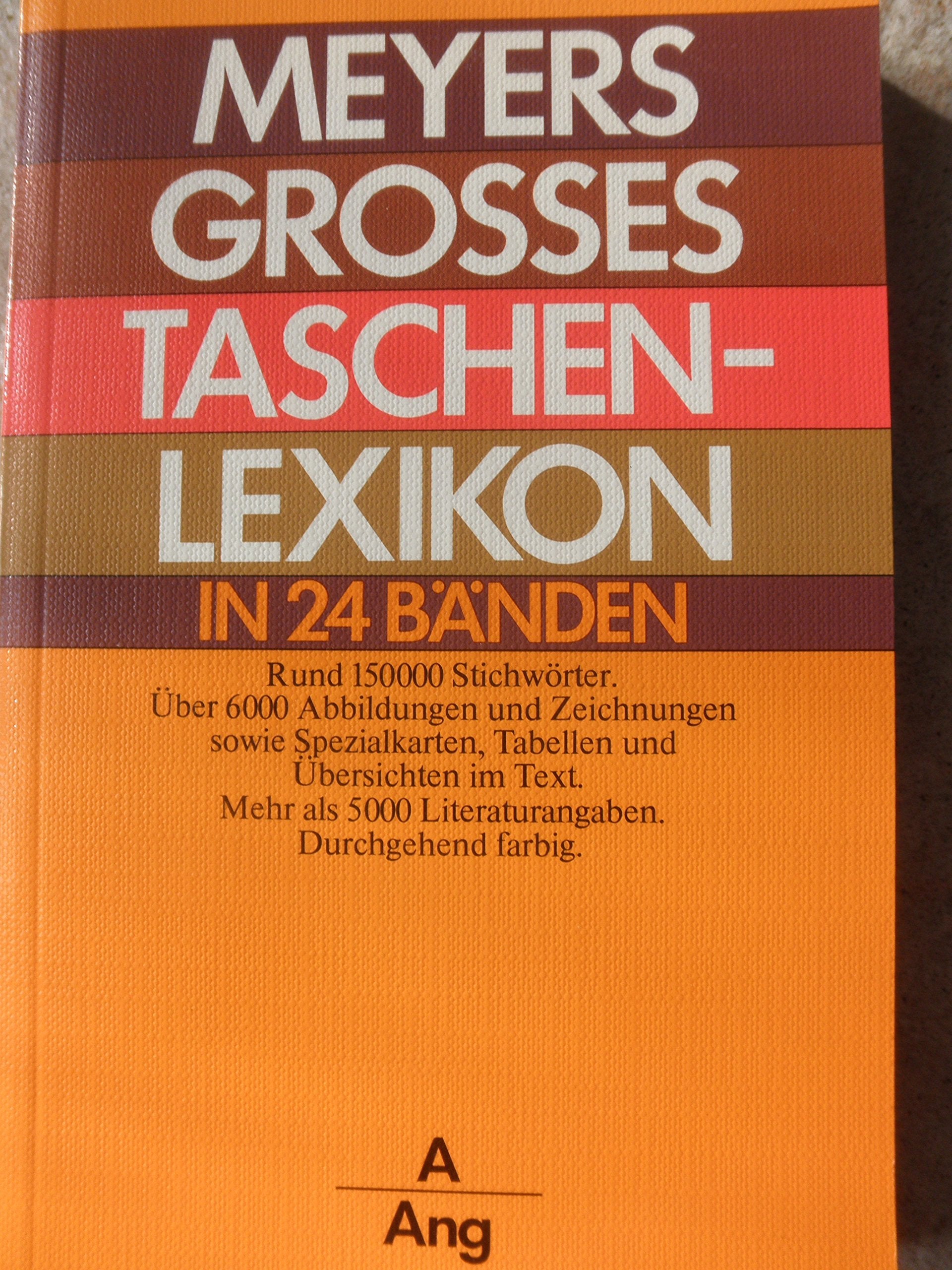 Meyers grosses Taschenlexikon in 24 Bänden, Bd. 01, A-ANG Books