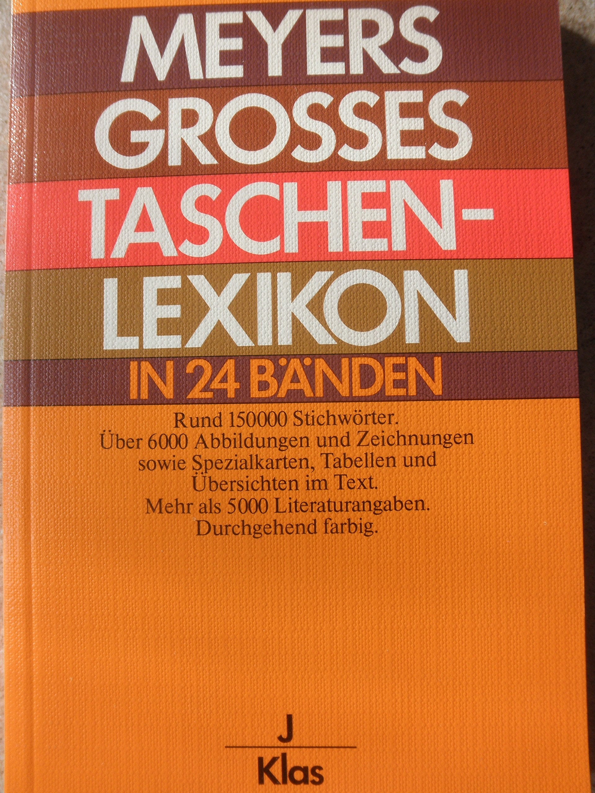 Meyers grosses Taschenlexikon in 24 Bänden, Bd. 11, J-KLAS Books