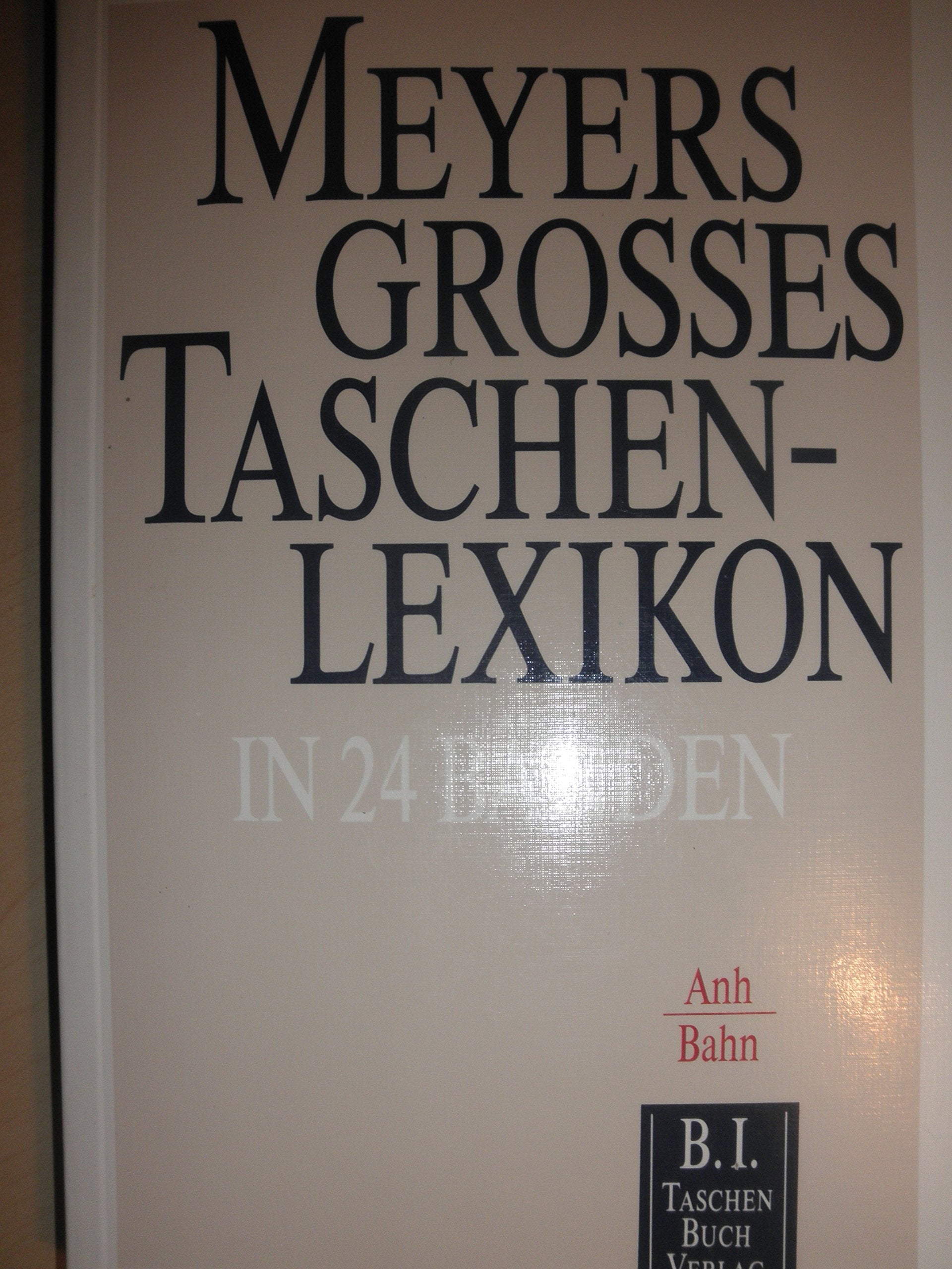 Meyers Grosses Taschenlexikon / Meyers Grosses Taschenlexikon: Anh - Bahn Books