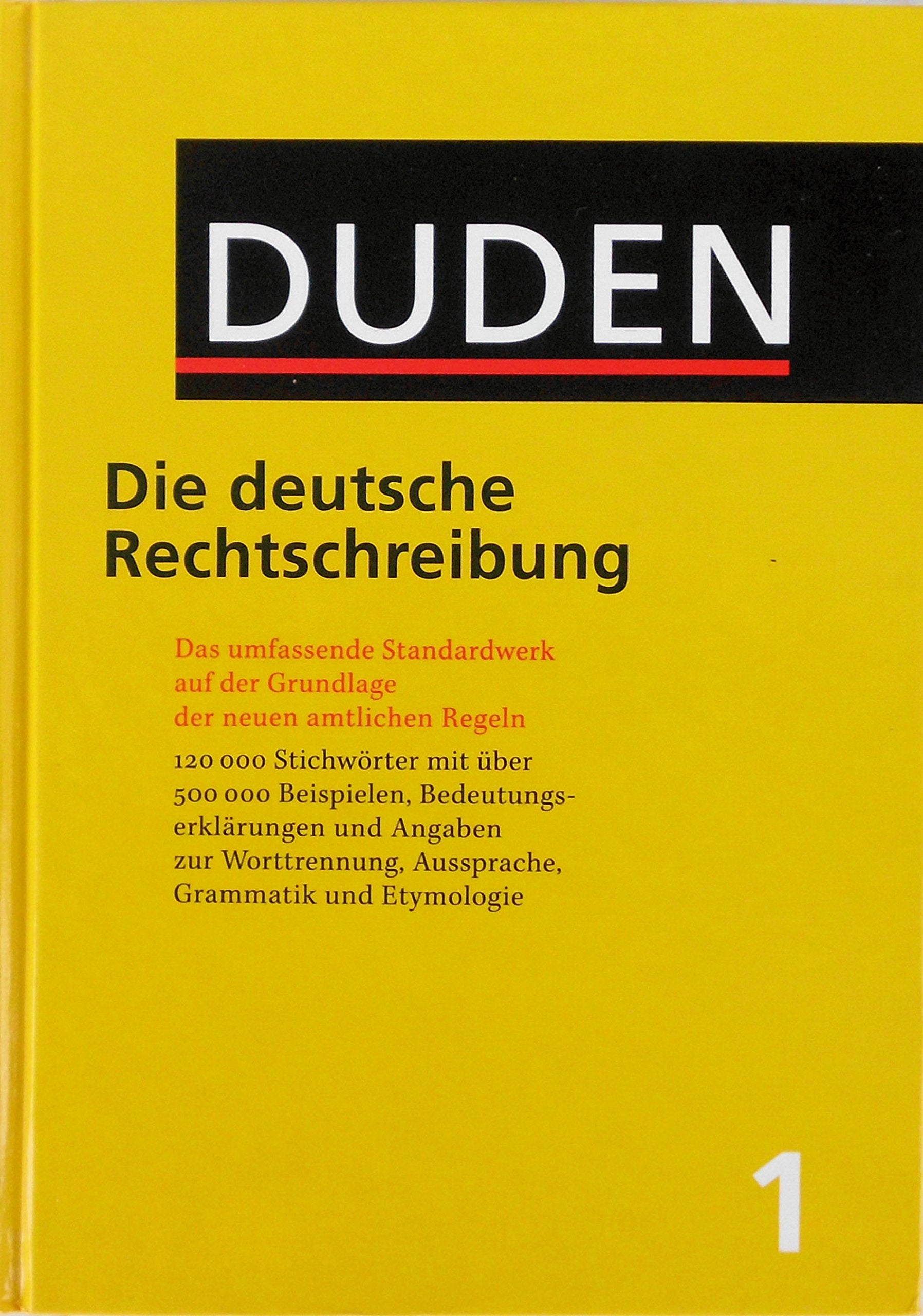 Der Duden, Bd. 1: Duden Die deutsche Rechtschreibung, neue Rechtschreibung Foreign Languages ​​& Dictionaries