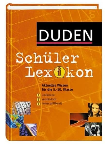 Duden Schülerlexikon: plus Referatemanager auf CD-ROM (Duden Kinder- und Jugendlexika) Reference Books