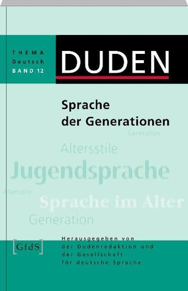 Sprache der Generationen: Generationensprache (Thema Deutsch, Band 12) Books