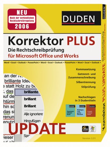 Update Duden Korrektor PLUS Die Rechtschreibprüfung für Microsoft Office und Works Version 3.51 Other software