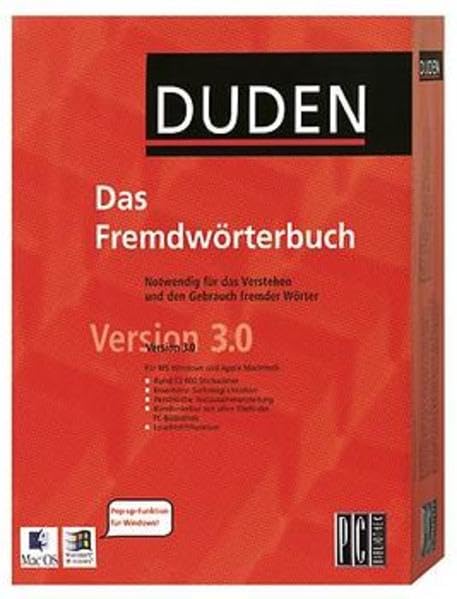 Duden - Das Fremdwörterbuch - Version 3.0: Unentbehrlich für das Verstehen und den Gebrauch fremder Wörter (PC-Bibliothek) Reference Books