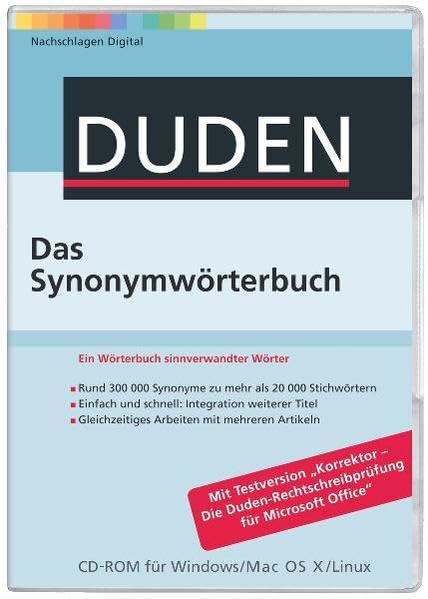 Duden - Das Synonymwörterbuch (PC+MAC+Linux) Learning