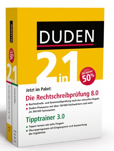 Duden 2in1: Die Rechtschreibprüfung, 8.0 + Tipptrainer 3.0 Computer Science