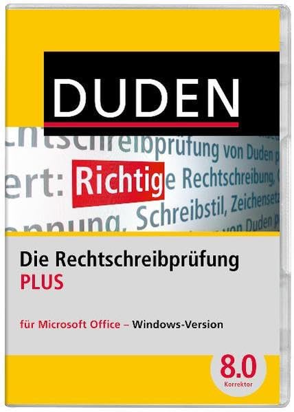 DUDEN Die Rechtschreibprüfung PLUS für Microsoft Office, Korrektor PLUS 8.0 software