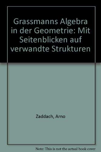 Gramanns Algebra in der Geometrie: Mit Seitenblicken auf verwandte Strukturen Mathematics
