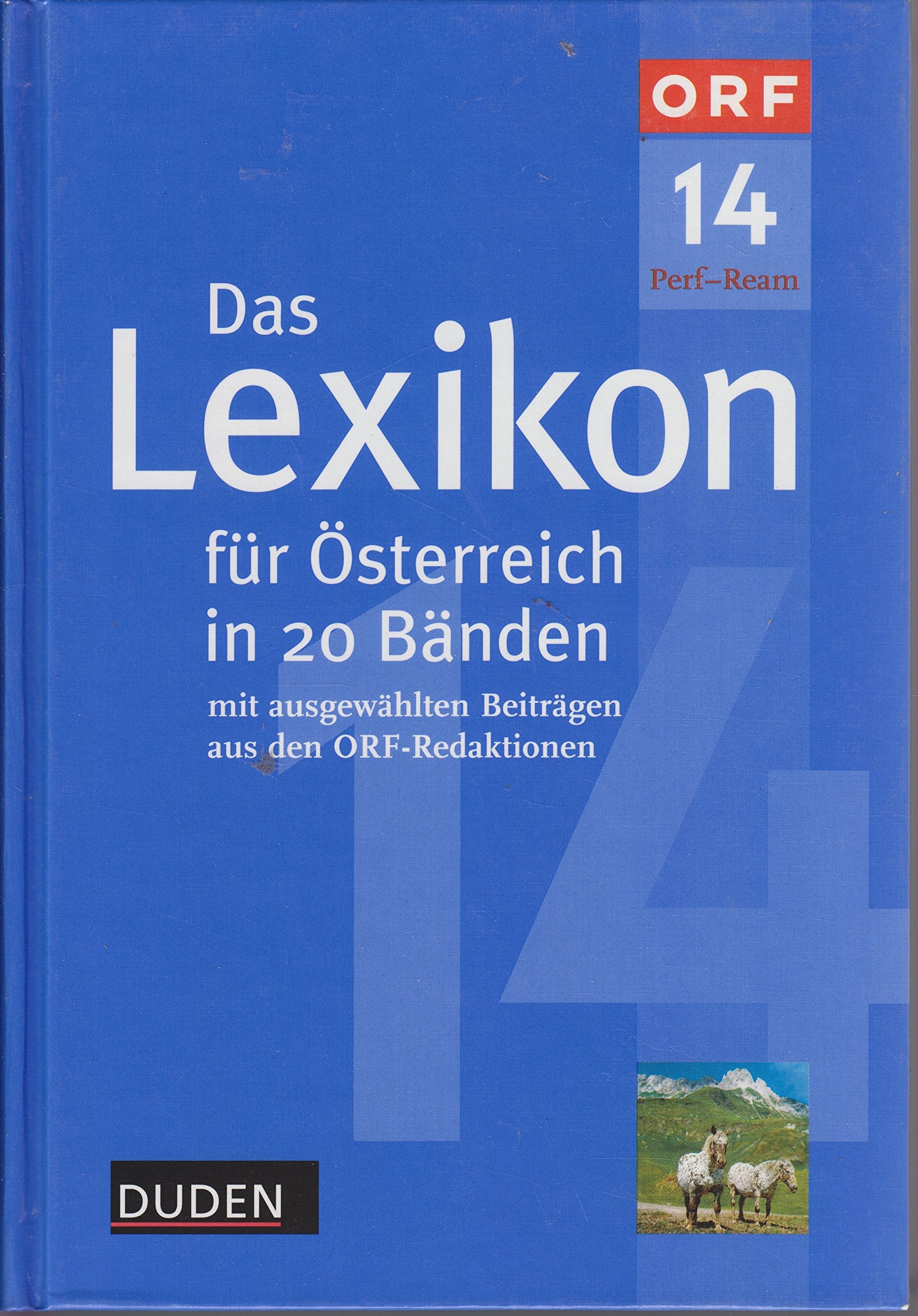 Das Lexikon für Österreich in 20 Bänden, Bd.14 : Perf-Ream Reference Books