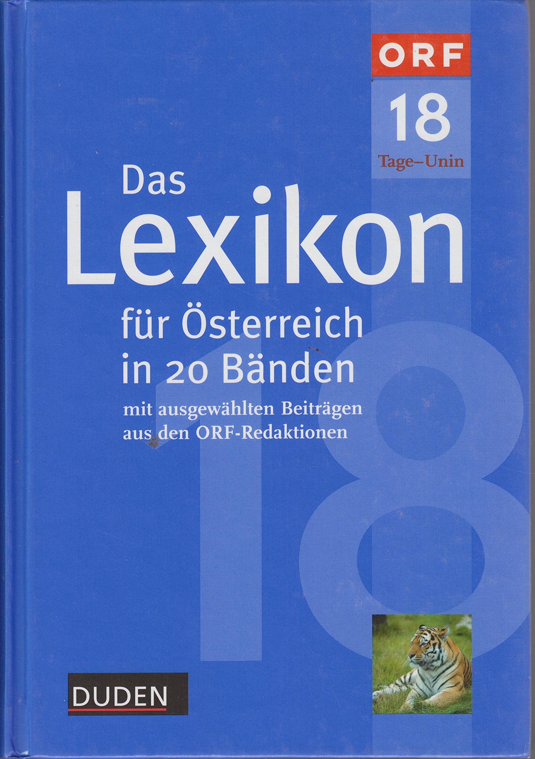 Das Lexikon für Österreich in 20 Bänden, Bd.18 : Tage-Unin Reference Books