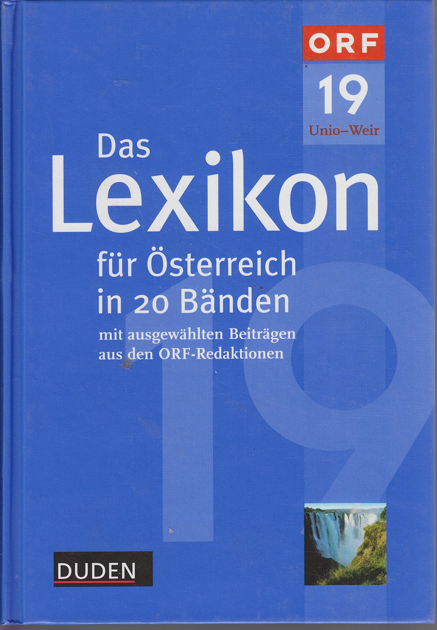 Das Lexikon für Österreich in 20 Bänden, Bd.19 : Unio-Weir Reference Books