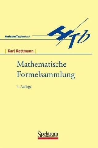 Mathematische Formelsammlung Mathematics Books