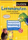 Duden Lernminuten, Rechtschreibtraining, neue Rechtschreibung, Für die 3. Klasse: Rechtschreibtraining für die 3. Klasse Reference Books