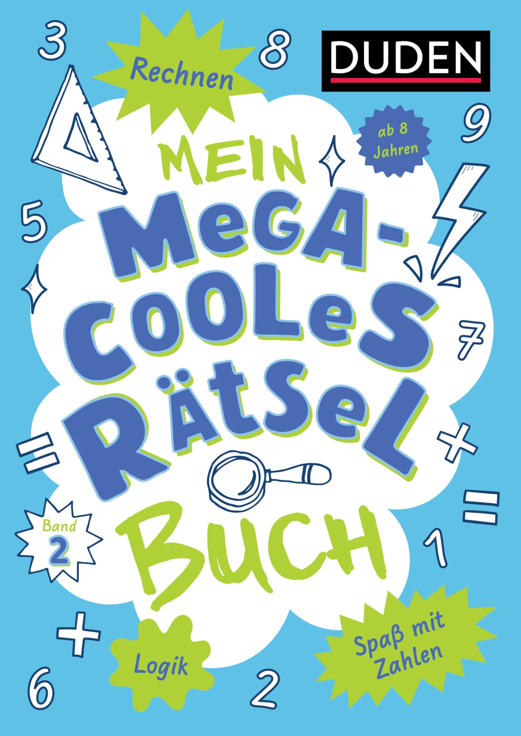 Mein megacooles Rätselbuch - Rechnen | Logik | Spaß mit Zahlen - ab 8 Jahren - Band 2 Leisure & Fun