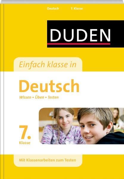 Einfach klasse in Deutsch 7. Klasse: Wissen - Üben - Testen Study Guides