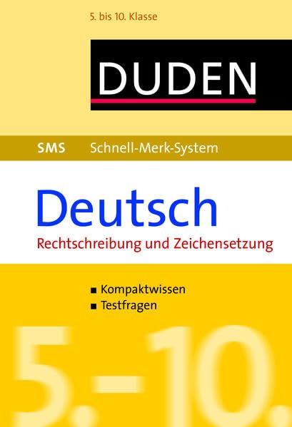 SMS Deutsch - Rechtschreibung und Zeichensetzung 5.-10. Klasse Study Guides