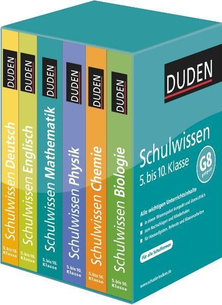 Duden Schulwissen 5. bis 10. Klasse (6 Bände): Alle wichtigen Unterrichtsinhalte – kompakt und übersichtlich (Duden - Lernhilfen) Foreign Languages ​​& Dictionaries