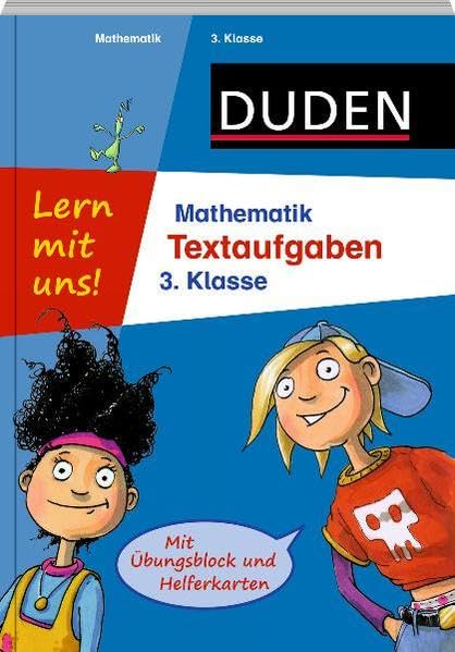 Duden - Lern mit uns! Mathematik Textaufgaben 3. Klasse: Mit Übungsblock und Helferkarten book