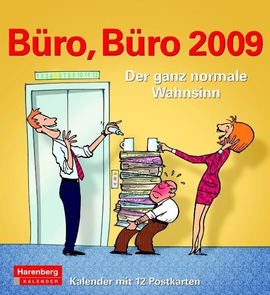 Harenberg Postkarten-Kalender Büro, Büro 2009: Der ganz normale Wahnsinn Manga