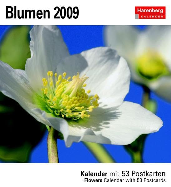 Harenberg Postkarten-Kalender Blumen 2009: Kalender mit 53 Postkarten. Flowers, Calender with 53 Postcards. Mit Wochenkalendarium dtsch.-engl. Garden & Plants