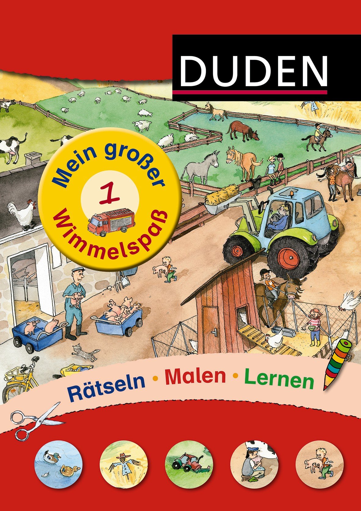 Mein großer Wimmelspaß 1: rätseln - malen - lernen (Duden Wimmelwörterbücher) Study Guides
