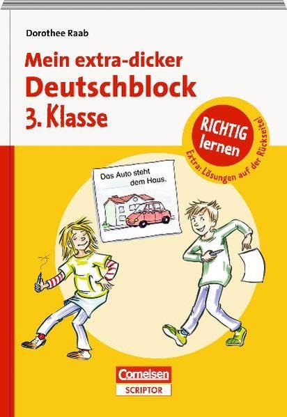 RICHTIG lernen - Mein extra-dicker Deutschblock 3. Klasse (Duden/Pelikan) Study Guides
