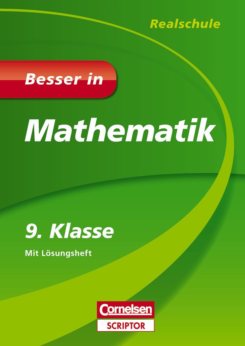 Product Image: Besser in Mathematik - Realschule 9. Klasse (Cornelsen Scriptor - Besser in)
