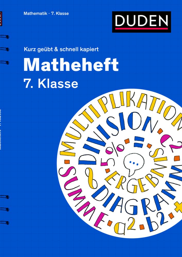 Matheheft 7. Klasse - kurz geübt & schnell kapiert Study Guides